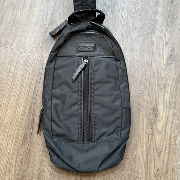 Coach Varick Nylon and Leather Sling Bag - Picture 2 of 9